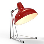 Diana Table Lamp - Nickel Plated / Glossy Red