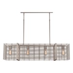 Downtown Mesh Linear Suspension - Beige Silver / No Glass