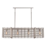 Downtown Mesh Linear Suspension - Metallic Beige Silver / No Glass