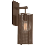 Uptown Mesh Hanging Wall Light - Flat Bronze / No Glass