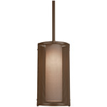 Uptown Mesh Rod Pendant - Flat Bronze / Frosted