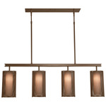 Uptown Mesh Linear Suspension - Flat Bronze / Frosted
