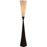 Luau Floor Lamp - Brown / Palm Leaf Spines / Salago Fiber Pulp