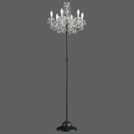 Drylight Floor Lamp - Matte Black / Crystal