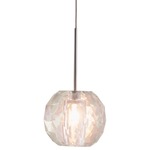 Gemma Mini Pendant - Chrome / Clear