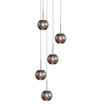 Gemma Multi Light Pendant - Chrome / Smoke