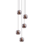 Cubie Multi Light Pendant - Chrome / Smoke