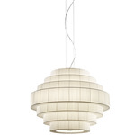 Mos Pendant - Cream Translucent Ribbon