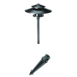 RL4 Aluminum Pathlyte with Mounting Stake 12V - Black / Frosted