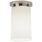 Nina Flush Mount - Polished Nickel / Frosted