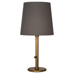 Buster Chica Table Lamp - Aged Brass / Smoke Gray