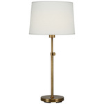 Koleman Table Lamp - Aged Brass / Oyster Linen