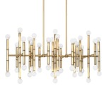 Meurice Rectangular Chandelier - Modern Brass