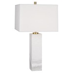 Canaan Tall Table Lamp - Oyster Linen/ Carrera Marble