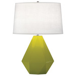 Delta Table Lamp - Apple / Oyster Linen