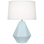 Delta Table Lamp - Baby Blue / Oyster Linen