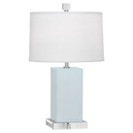 Harvey Table Lamp - Baby Blue / Oyster Linen