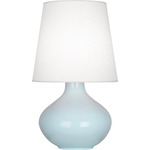 June Table Lamp - Baby Blue / Oyster Linen