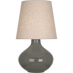 June Table Lamp - Ash / Buff Linen
