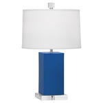 Harvey Table Lamp - Marine Blue / Oyster Linen
