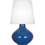 June Table Lamp - Marine Blue / Oyster Linen