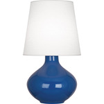 June Table Lamp - Marine Blue / Oyster Linen