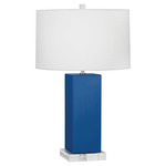 Harvey Table Lamp - Marine Blue / Oyster Linen