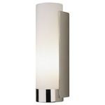Tyrone Wall Sconce - Polished Nickel / Frost White