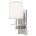 Alice Wall Sconce - Polished Nickel / Pearl Dupioni