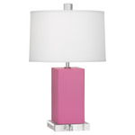 Harvey Accent Lamp - Schiaparelli Pink / Oyster Linen