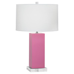 Harvey Table Lamp - Schiaparelli Pink / Oyster Linen