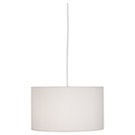 Elena Pendant - White / Pearl Dupioni