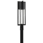 Shelter 120V Outdoor Pier / Post Mount - Black / Clear Seedy