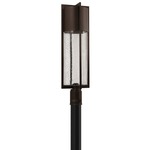 Shelter 120V Outdoor Pier / Post Mount - Buckeye Bronze / Clear Seedy