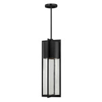 Shelter Outdoor Pendant - Black / Clear Seedy