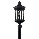 Raley 120V Outdoor Post / Pier Mount - Museum Black / Clear Water