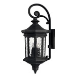 Raley Scroll Outdoor Wall Light - Museum Black