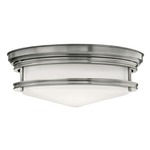 Hadley Ceiling Light Fixture - Antique Nickel / Etched Glass