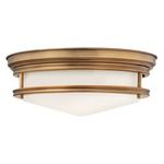 Hadley Ceiling Light Fixture - Brushed Bronze / Etched Glass