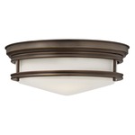Hadley Ceiling Light Fixture - Oil Rubbed Bronze / Etched Glass