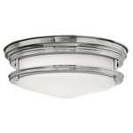 Hadley Ceiling Light Fixture - Chrome / Etched Glass