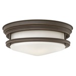 Hadley Ceiling Light Fixture - Oil Rubbed Bronze / Etched Glass