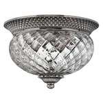 Pineapple Flush Mount - Polished Antique Nickel / Clear Optic