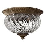 Pineapple Flush Mount - Pearl Bronze / Clear Optic