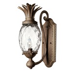 Pineapple 4140 Wall Sconce - Pearl Bronze / Clear Optic