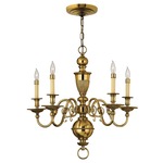 Cambridge Chandelier - Burnished Brass