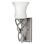 Brooke Wall Sconce - Antique Nickel / Etched Opal
