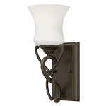 Brooke Wall Sconce - Olde Bronze / Etched Opal