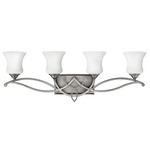 Brooke Bathroom Vanity Light - Antique Nickel / Etched Opal