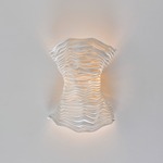 Cors Wall Sconce - Stainless Steel / White